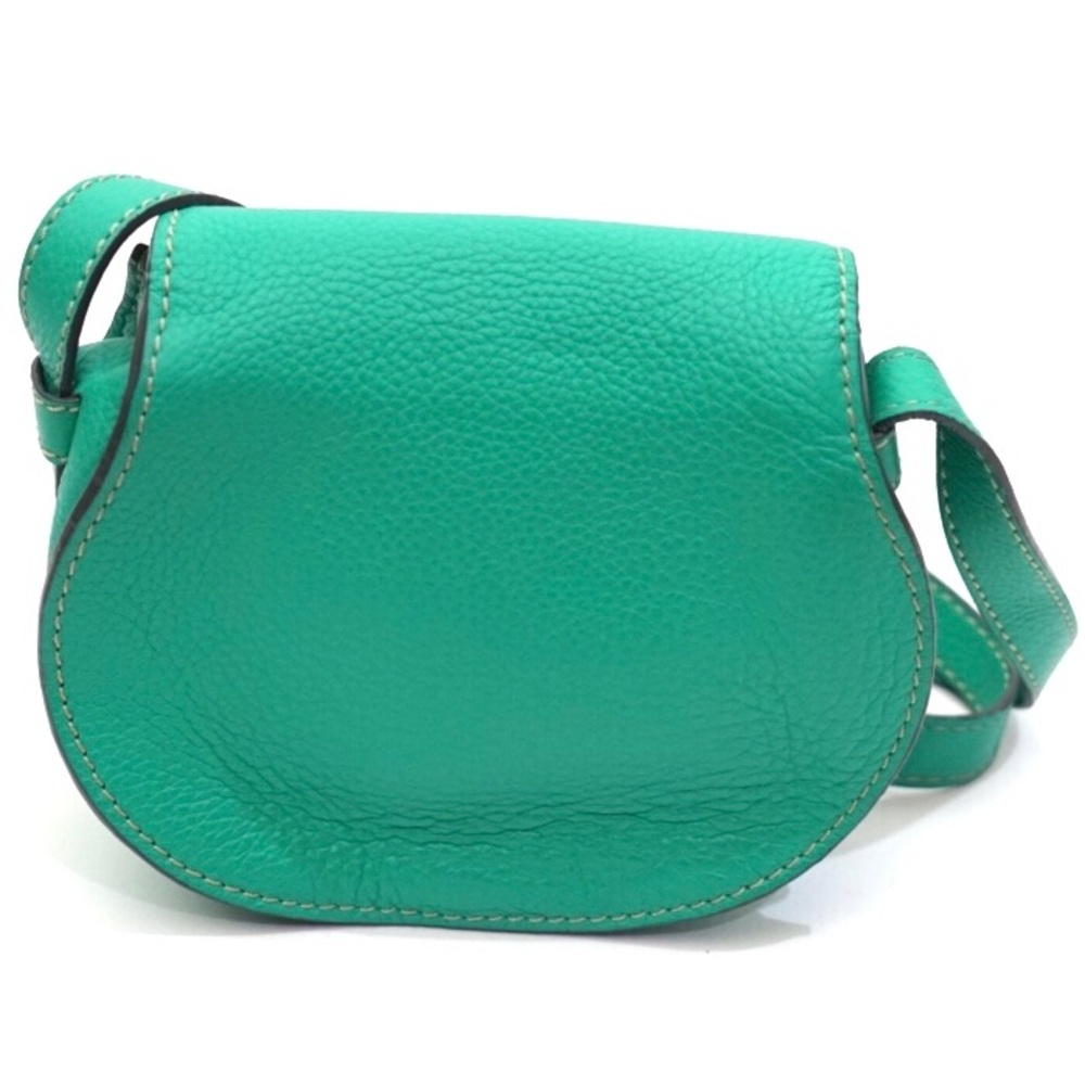 Chloe Mini Marcie Jade Green Leather Bag - Picture 2 of 8
